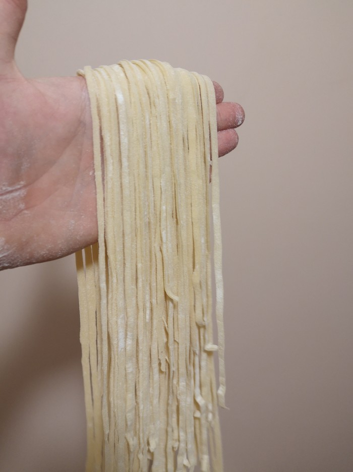 Homemade noodles. - My, Cooking, Yummy, Noodles, Food