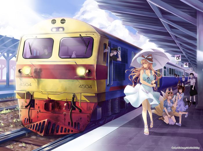 Railway - Anime art, Anime, Touhou, Gintama