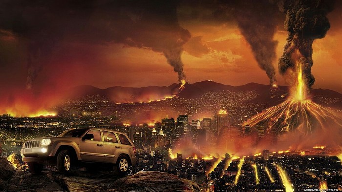 Morning did not work out - Images, Volcano, Armageddon, Photoshop