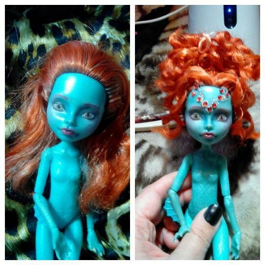 Hair ooak monster high - My, Monsterhigh, Ooak, , Doll, Longpost