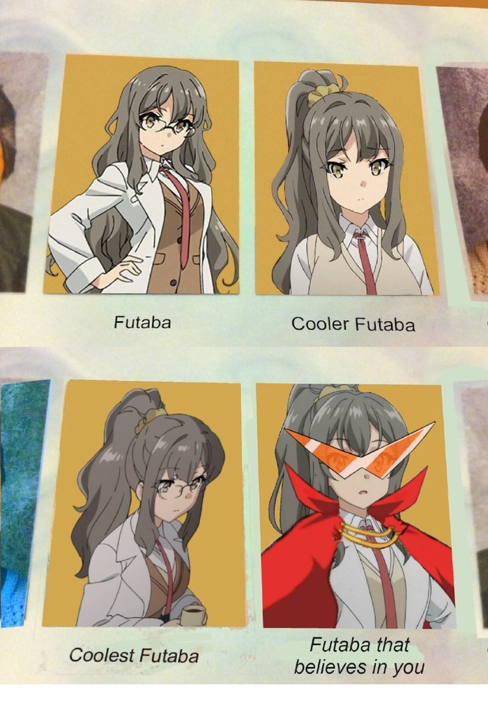 Futaba - , Anime, Rascal Does Not Dream of Bunny, , Crossover, Gurren lagann