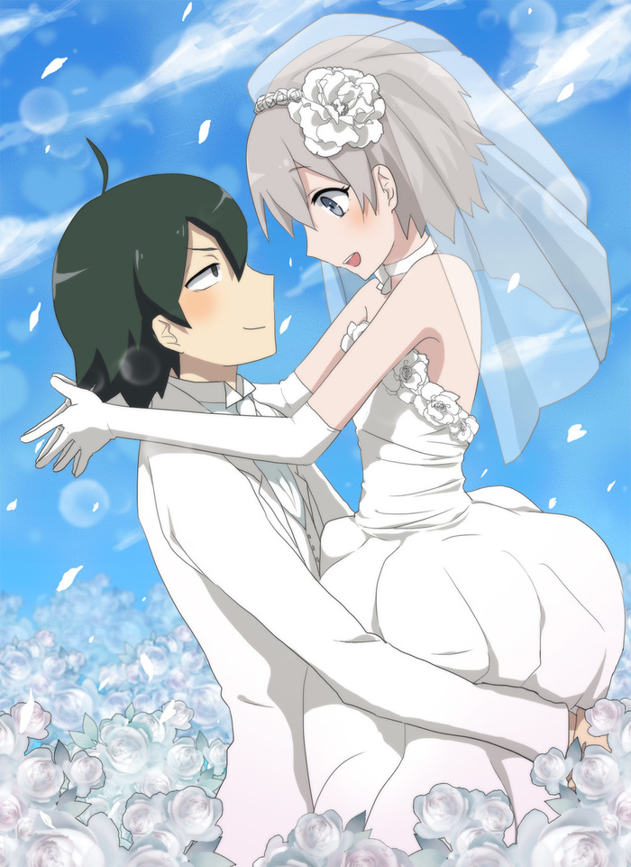 I would like such a lovely bride ... - Its a trap!, Anime art, Anime, Oregairu, , Hachiman Hikigaya, 