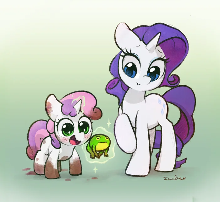 LOOK WHAT I FOUND! - My little pony, Rarity, Sweetie belle, Toad