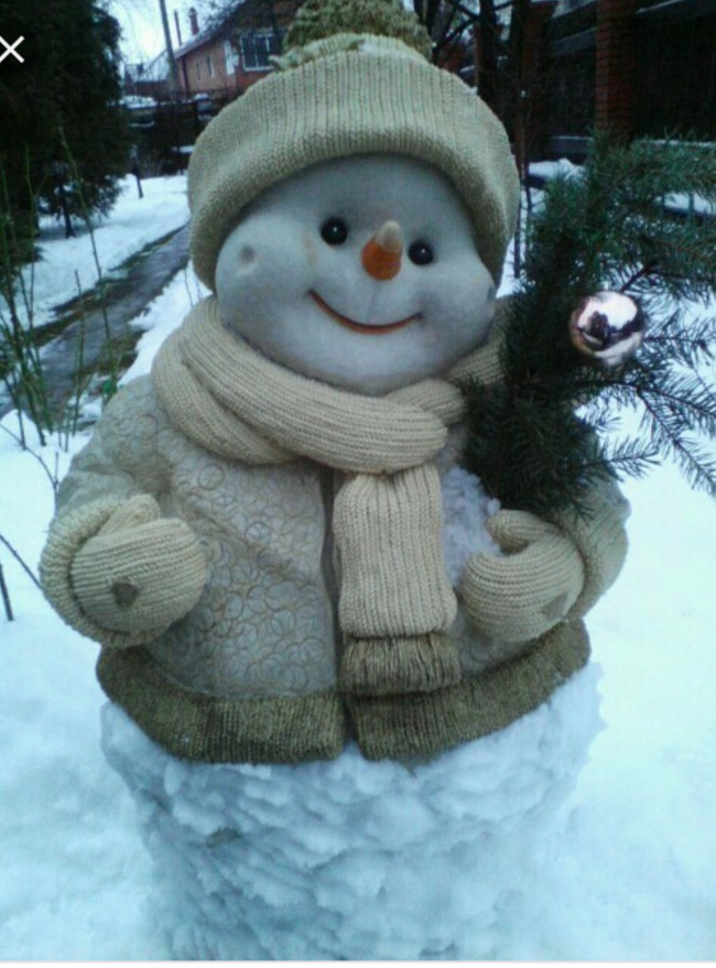 Winter fun! - My, Winter, snowman, Longpost