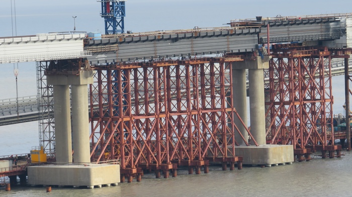 Crimea. Crimean bridge. Details of the construction of the railway. 24 photos. - Crimea, Kerch, Crimean bridge, Railway, Building, Video, Longpost