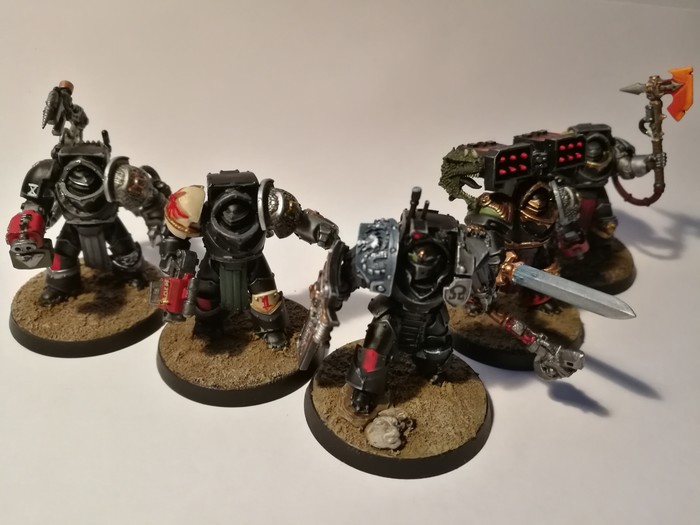 Deathwatch terminator squad - Моё, Warhammer 40k, Wh miniatures, Deathwatch, Длиннопост, Хобби, Imperium