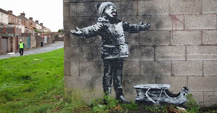 New Banksy graffiti sold for six figures - , Street art, Graffiti, news, Painting, Art