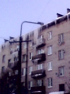 3 meters of icicles - , Leningrad region