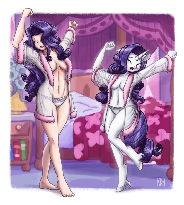 Morning Stretch My Little Pony, Rarity, , , King-kakapo, MLP Edge