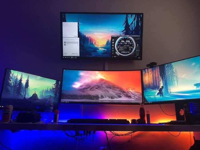 Gaming Setup - Рабочий стол, Компьютерные игры, Игровой ПК, Геймеры, Подсветка