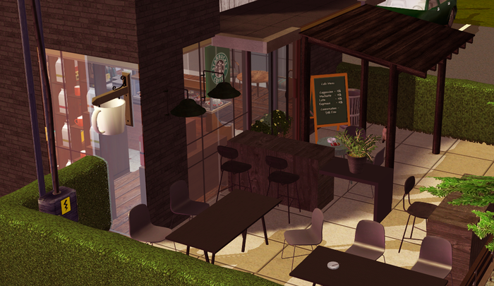  Starbucks  Sims2 , , The Sims 2, , , 