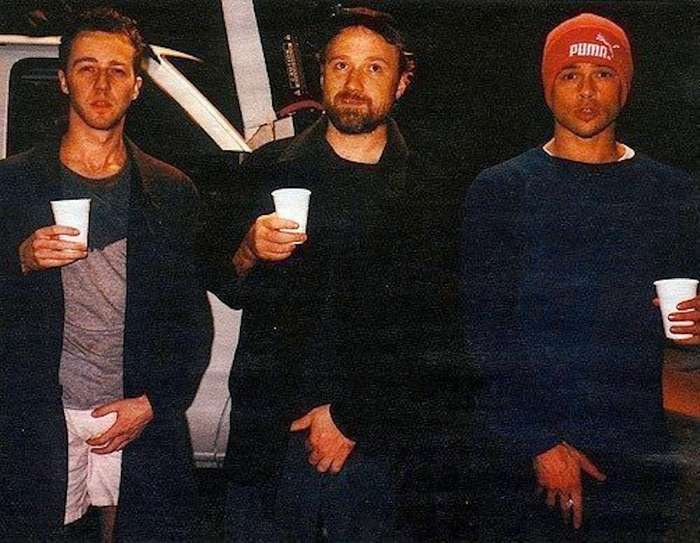 Photos from the filming and interesting facts for the film Fight Club 1999 - David fincher, Brad Pitt, Edward Norton, Celebrities, Fight club, Photos from filming, 90th, Longpost, Fight Club (film)