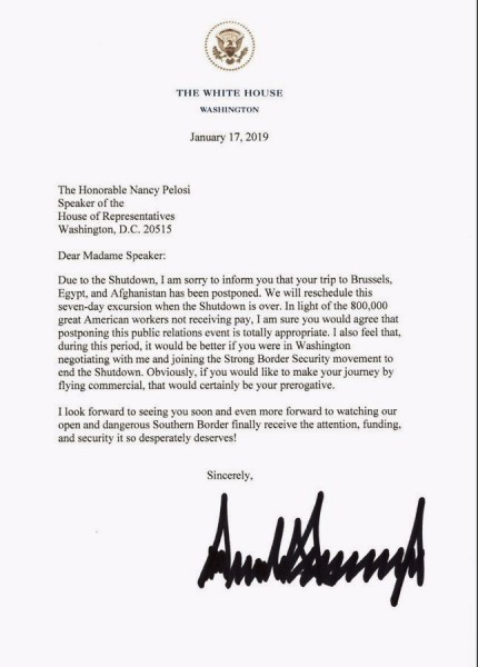Letter - Politics, , Donald Trump, U.S. Congress