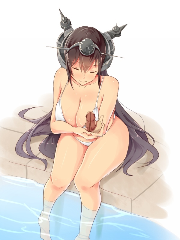 Nagato - NSFW, Kantai collection, Nagato, Etty, Swimsuit, Boobs, Anime art, Anime, Art