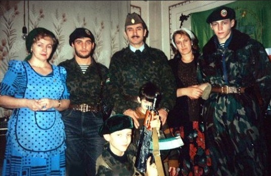 Dzhokhar Dudayev with his family, 1995 - Dzhokhar Dudayev, Family, Politics, Chechnya