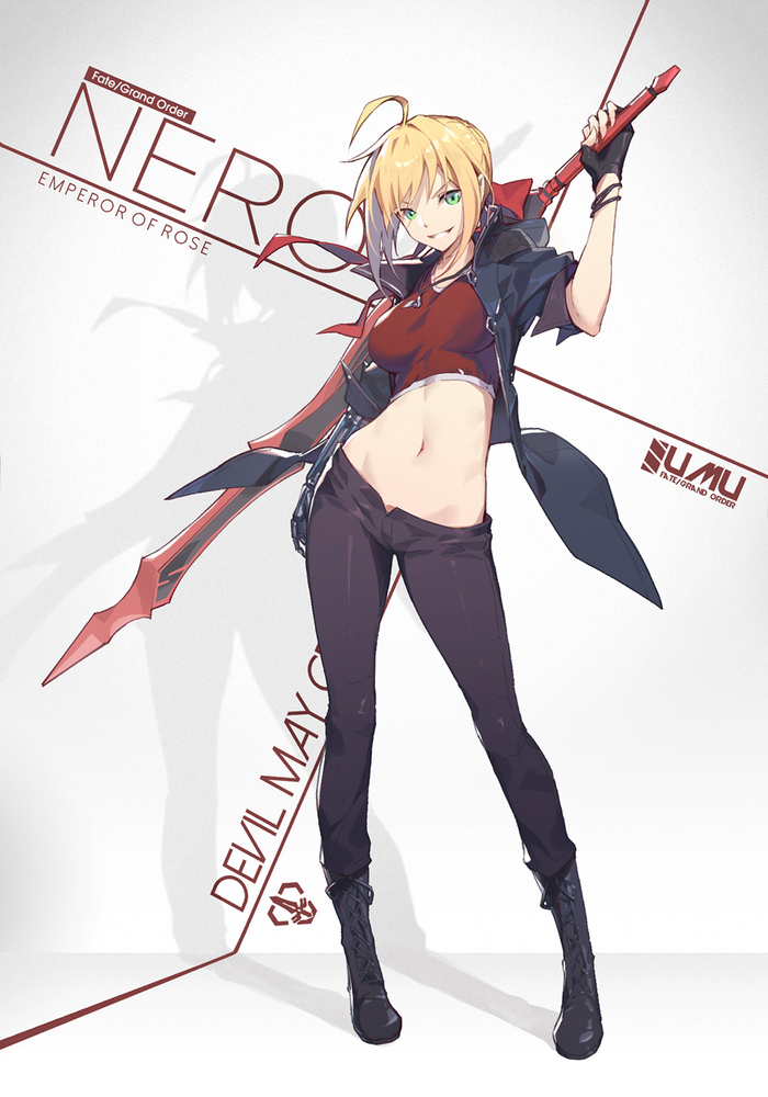 Nero - Anime, Not anime, Anime art, Game art, Nero, Nero claudius, Devil may cry, Fate grand order