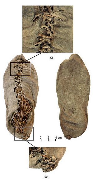 Eneolithic leather shoe - The science, Archeology, Shoes, Neolithic, Copy-paste, Elementy ru, Longpost