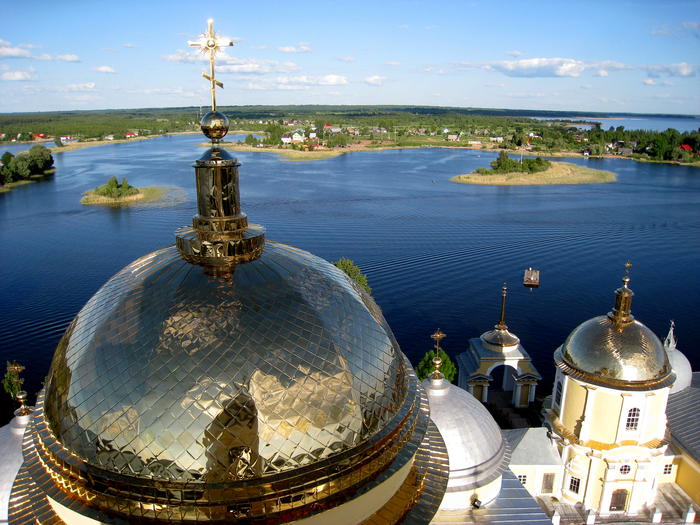 Seliger - Nilo-Stolobenskaya hermitage, view from the bell tower. - My, Seliger, Nilov Pustyn Monastery, The photo, beauty