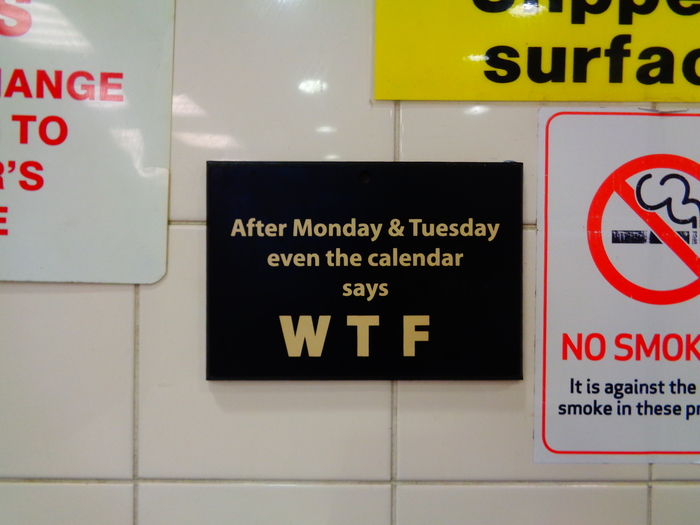 And for a long time we will work hard on Wednesdays ... - My, England, English humor