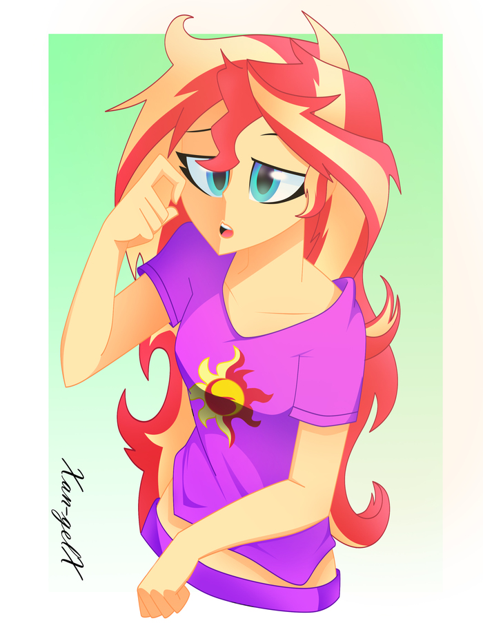 It s morning already? My Little Pony, Equestria Girls, Sunset Shimmer, Xan-gelx