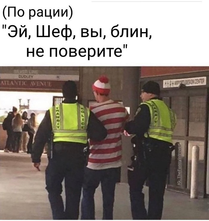 They found him! - Picture with text, Reddit, Where Wally