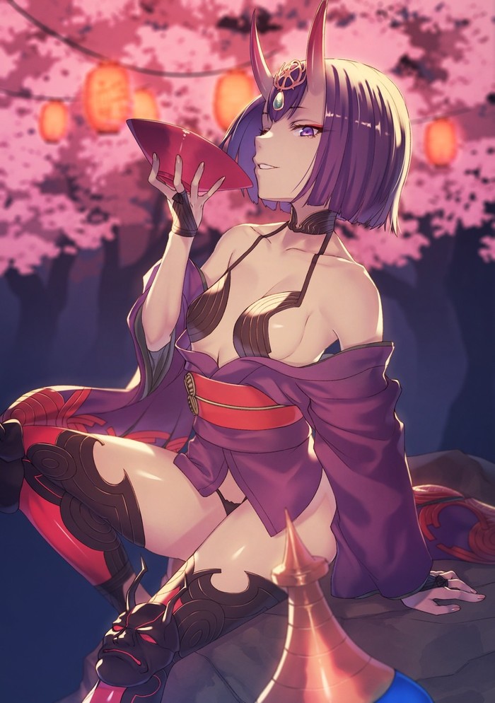 Shuten Douji , Anime Art, Fate Grand Order, Shuten Douji