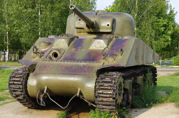 Tank M4 Sherman in the Red Army. - My, Stand modeling, Tanks, Sherman M4, Longpost