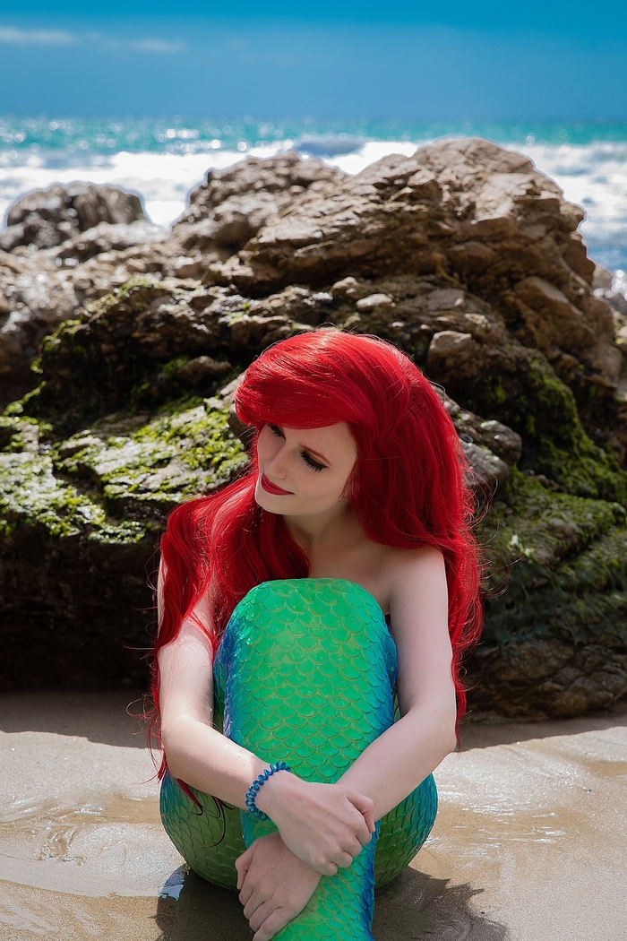 The Little Mermaid - Ariel by Claire Sea. - My, the little Mermaid, , The photo, Malibu, Cosplay, Longpost, Disney