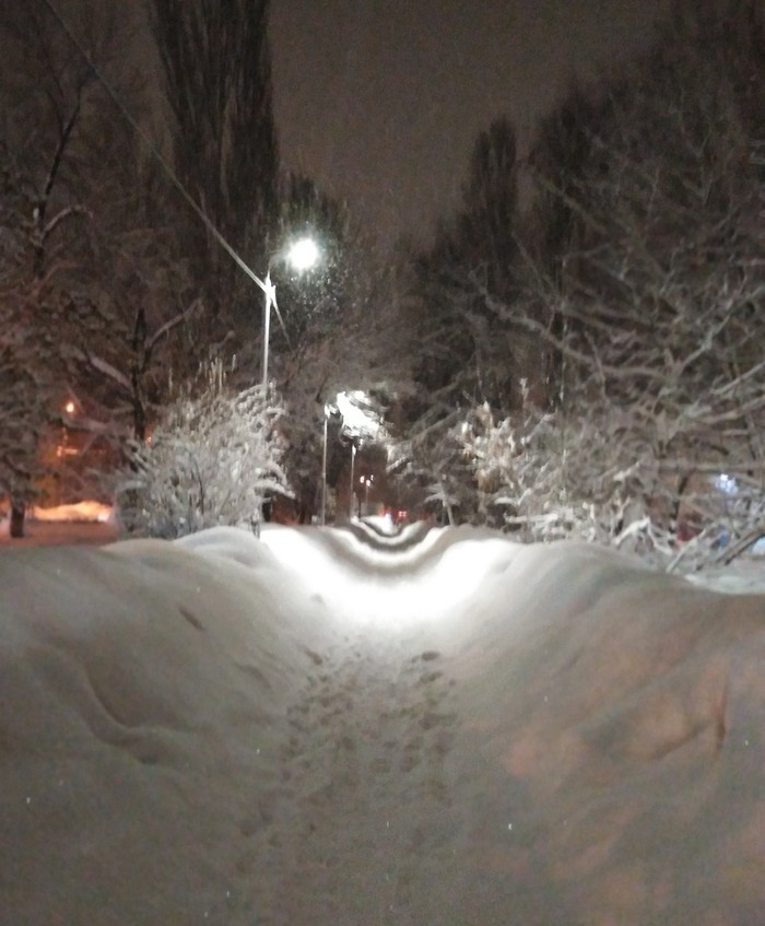 Winter in Saratov. - Snow, Winter, My, Saratov