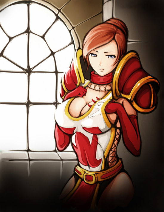 The Scarlet Crusader Girl in all her glory. - Warcraft, World of warcraft, Girls, Art, Games, Scarlet Order
