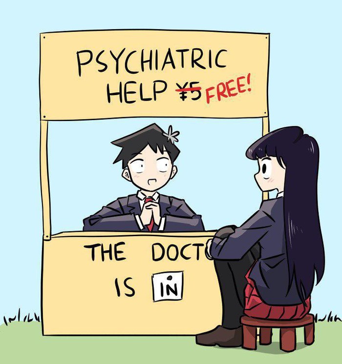 Help of a psychologist for free. - Komi-san wa comyushou desu, Anime, Shouko komi