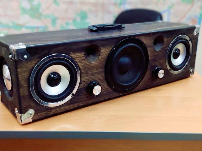 Diy bluetooth boombox with SigmaDSP sound processing module. - My, With your own hands, Dsp, Sigma, Boombox, Bluetooth, Video, Longpost