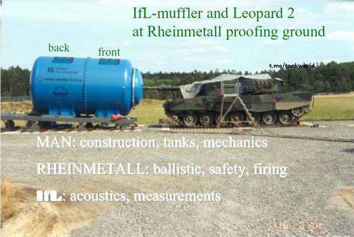 Глушитель для танка - Танки, Leopard 2, Rheinmetall, Глушитель, Длиннопост