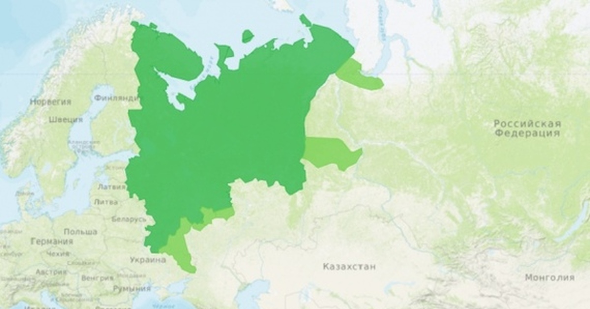 Карта руси 1600 года