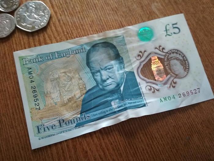 5 pounds - My, Money, England, 