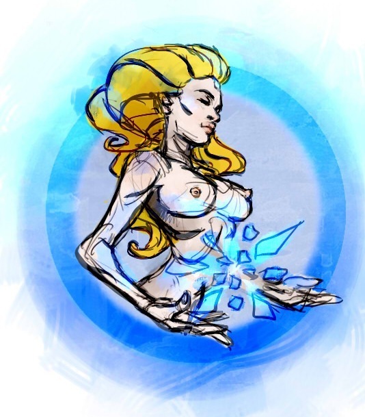 Crystal Maiden/Lina - NSFW, My, Dota 2, Dota 2, Dota 2 Art, Dota, Game art, Crystal maiden, Lina, Longpost