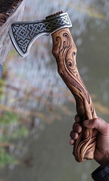 Ax as art - Lumberjack, Axe, GIF, Longpost