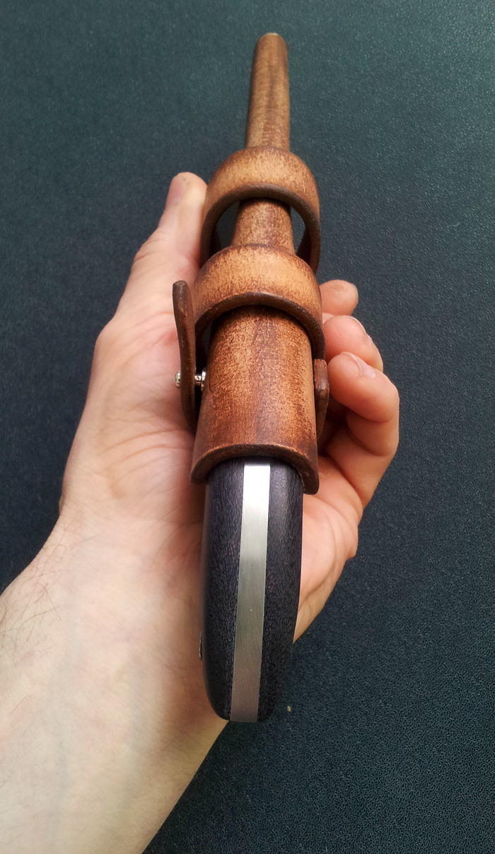 Пятничная у8а Нож, Своими руками, Рукоделие с процессом, Сталь, Кожа, Видео, Длиннопост