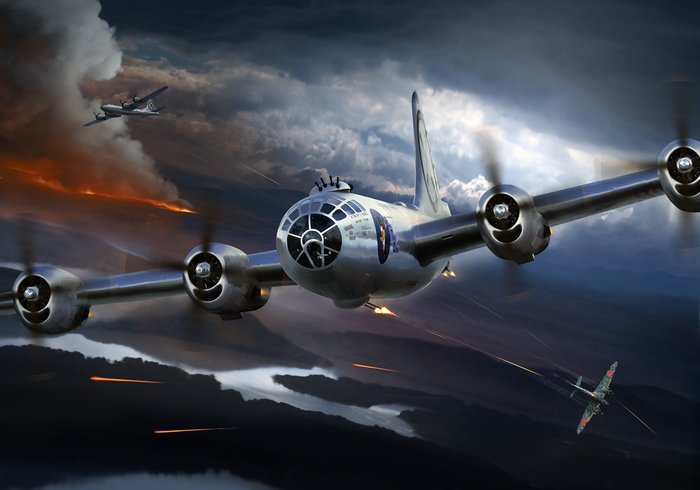 B-29 - Airplane, Strategic bombers, , Longpost, Bomber