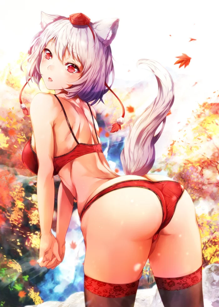 Inubashiri momiji - NSFW, Anime, Anime art, Touhou, Inubashiri momiji, Mayonaka Taruho