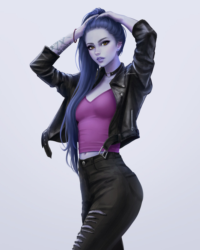 On / off - NSFW, Overwatch, Widowmaker, Boobs, Erotic, Art, OnOff, Longpost, Umigraphics