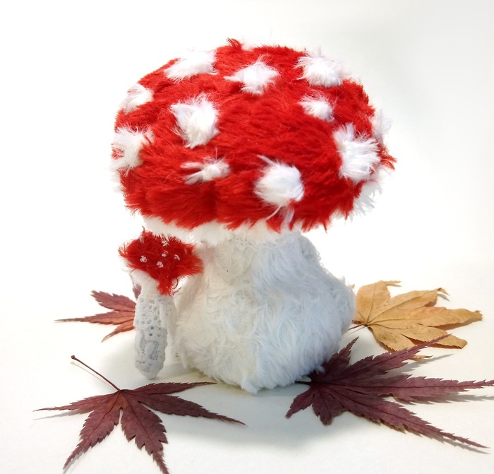 And here in Ryazan... - My, Fly agaric, Soft toy, Needlework, Souvenirs, Kripota, Longpost