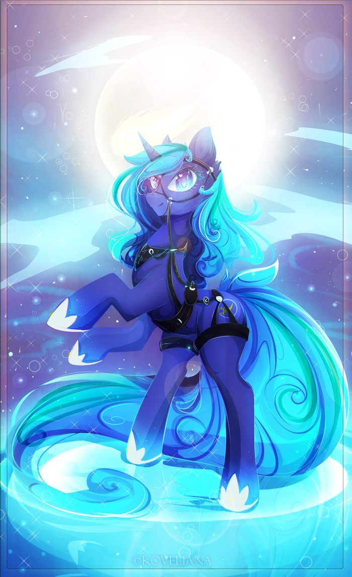 Moonlight Silk - My little pony, Princess luna, Koveliana