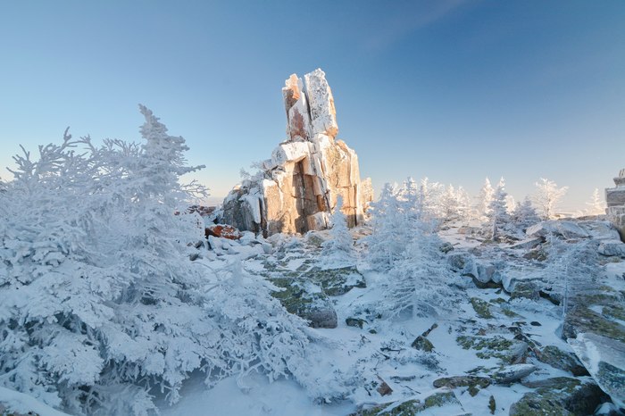 Ridge Yurma, Taganay. Chelyabinsk region - Southern Urals, Ural, Jurma, Taganay, The mountains, Chelyabinsk region, Winter, The photo