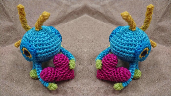 And murlocs are at the mercy of Love Fever :3 - My, Murlocs, Knitting, World of warcraft, The 14th of February, Valentine's Day, love fever, Longpost