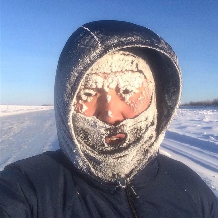 42.2 km without food and water in 30-degree frost - Cross, Marathon, Cold, freezing, Yakutsk, Yakutia, Run, Longpost
