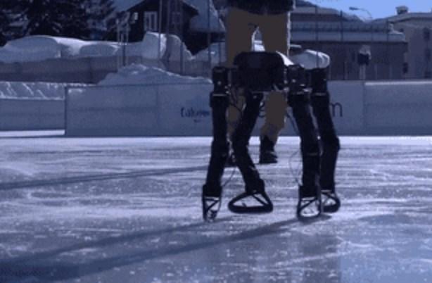 The four-legged robot learned to move on skates - Switzerland, Robot, , Ice, Skates, Technics, Technologies, Video