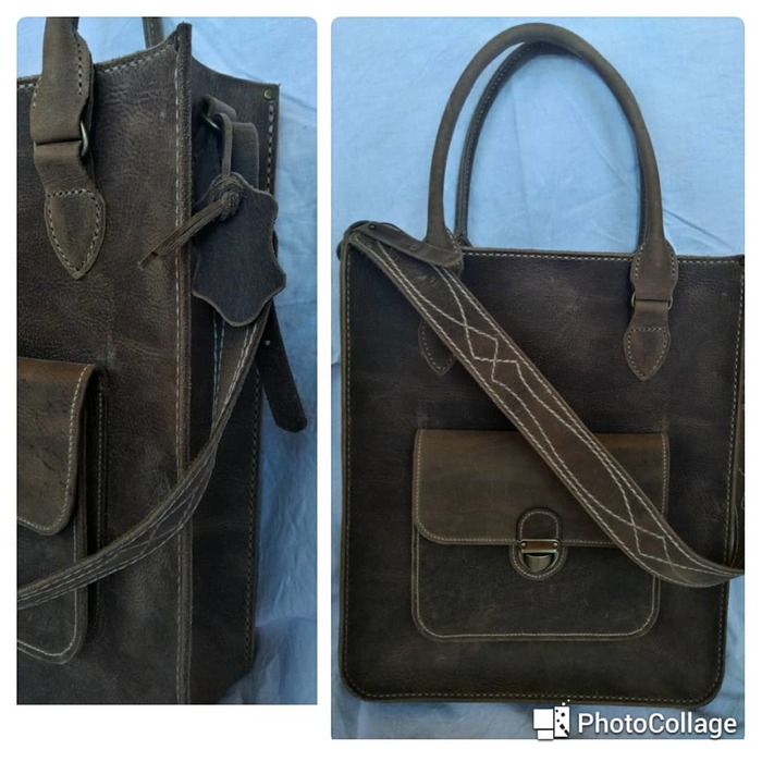 Women's leather bag - My, Lady's bag, Leather, Handmade, Longpost