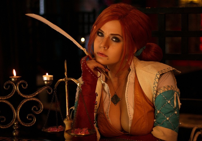 Triss Merigold by Asami Gate - Cosplay, Russian cosplay, Beautiful girl, Witcher, The Witcher 3: Wild Hunt, Triss Merigold, Video game, Asami Gate, Longpost