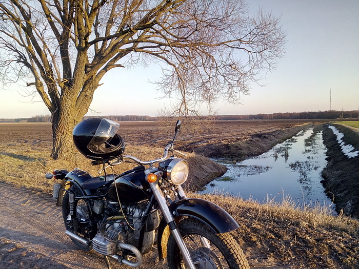 It's warm..) - Spring, My, Moto, Dnieper, Heat